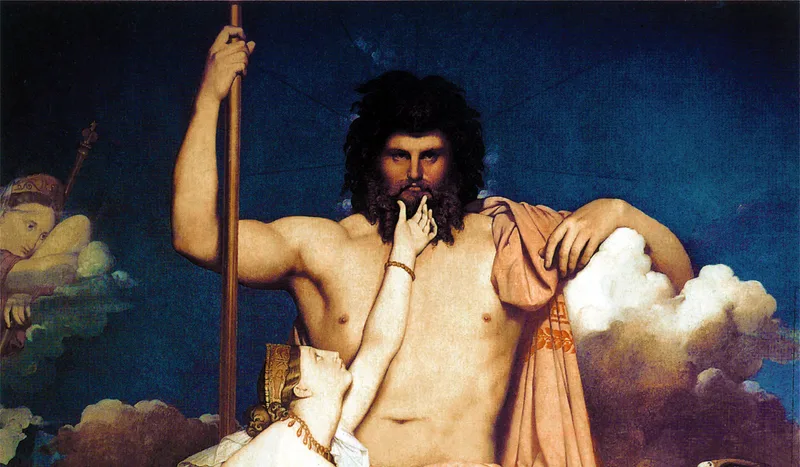 Zeus, roi des dieux de l'Olympe